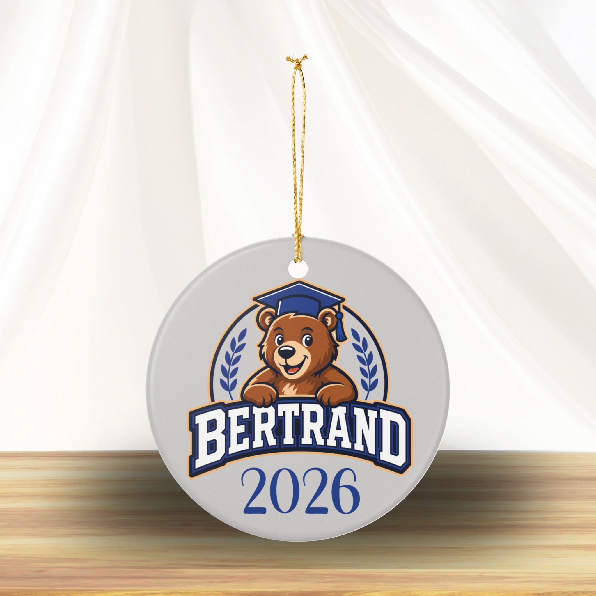 Bertrand Bear 2026-2027 Ceramic Ornament - Image 2