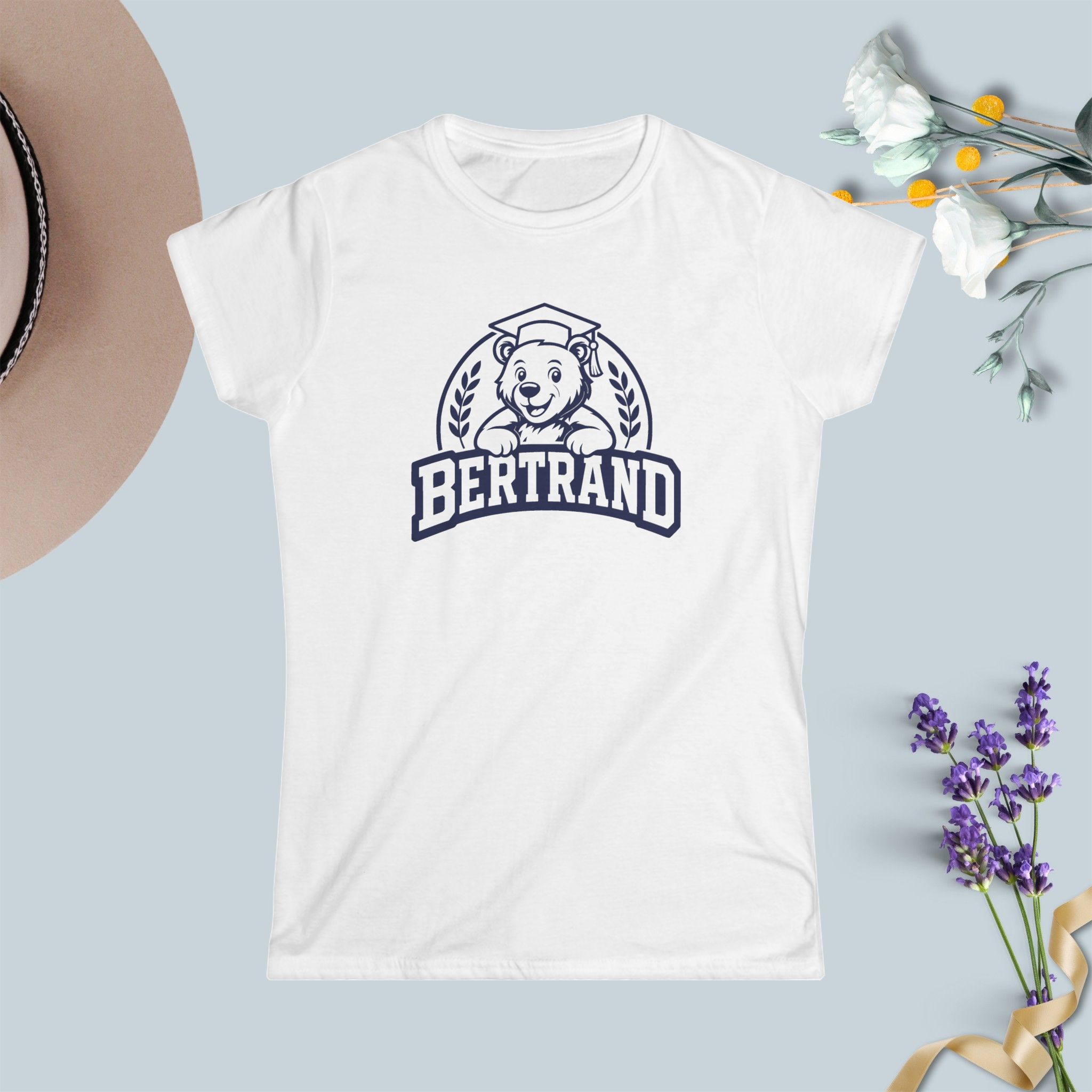 Bertrand Women's Tee - Short Sleeve Softstyle Shirt - Image 2