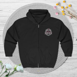 SOCES Booster Shield Zip Hoodie — Full-Zip Sweatshirt