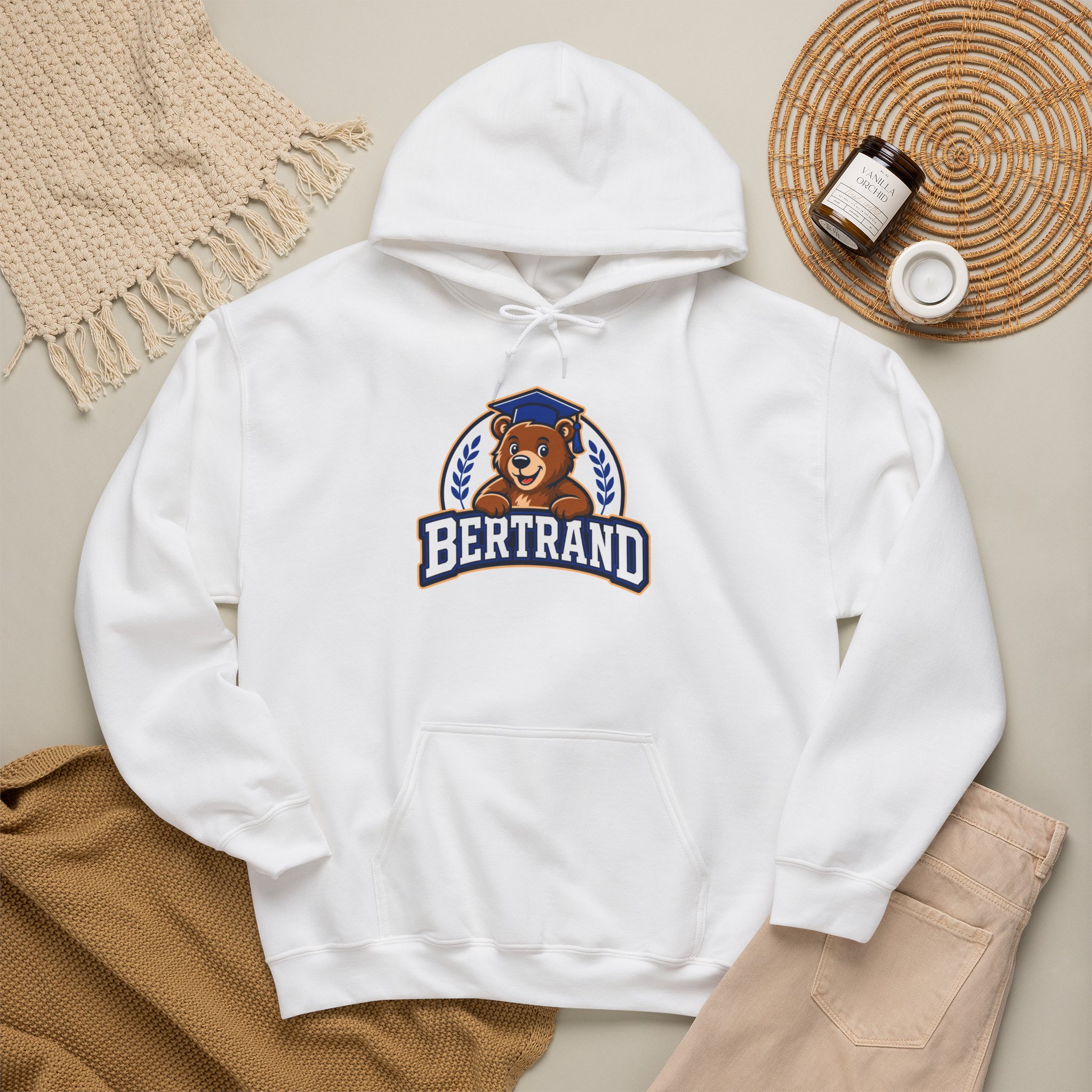 Bertrand Bear Hoodie — Cute Mascot College-Style Pullover - Image 4