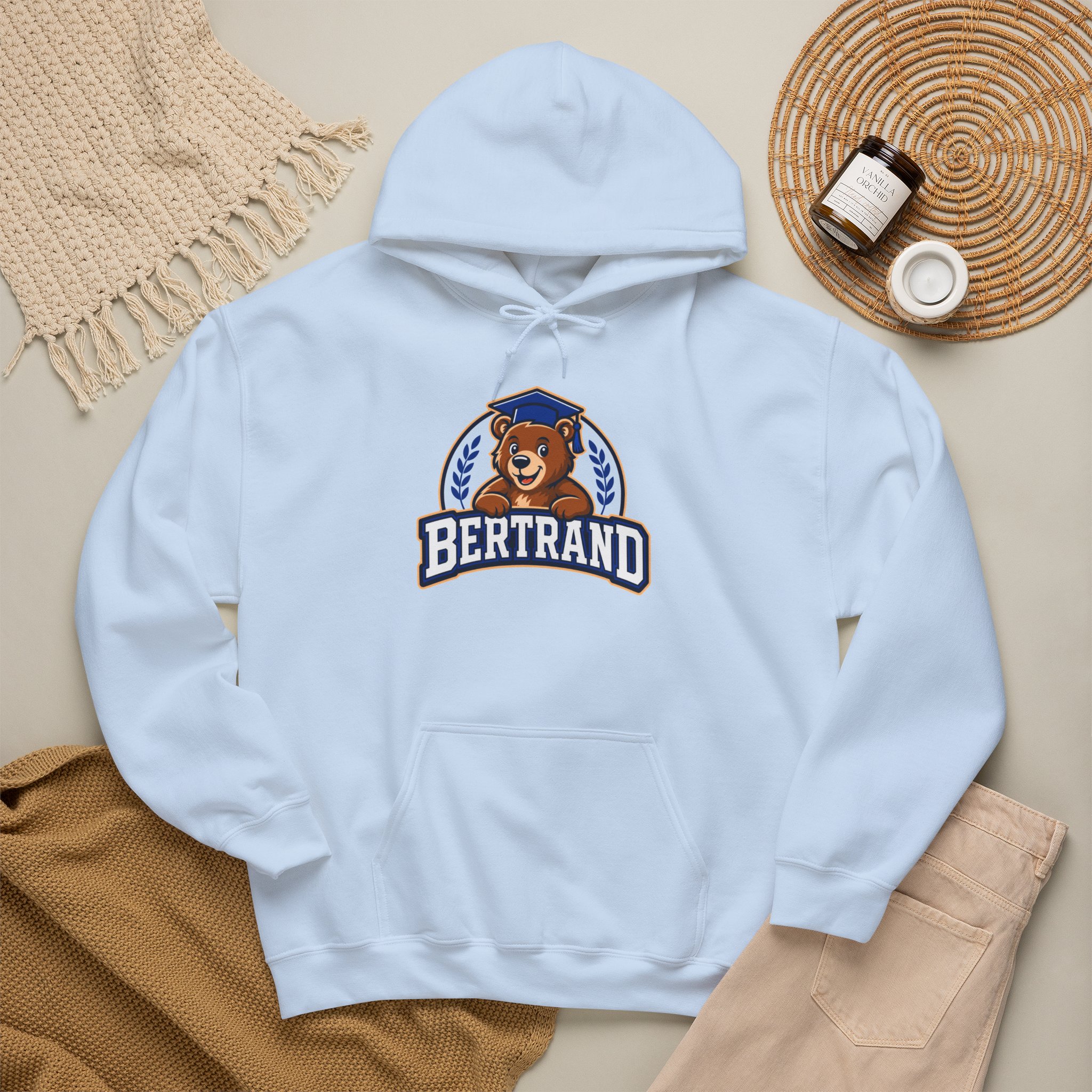 Bertrand Bear Hoodie — Cute Mascot College-Style Pullover - Image 6