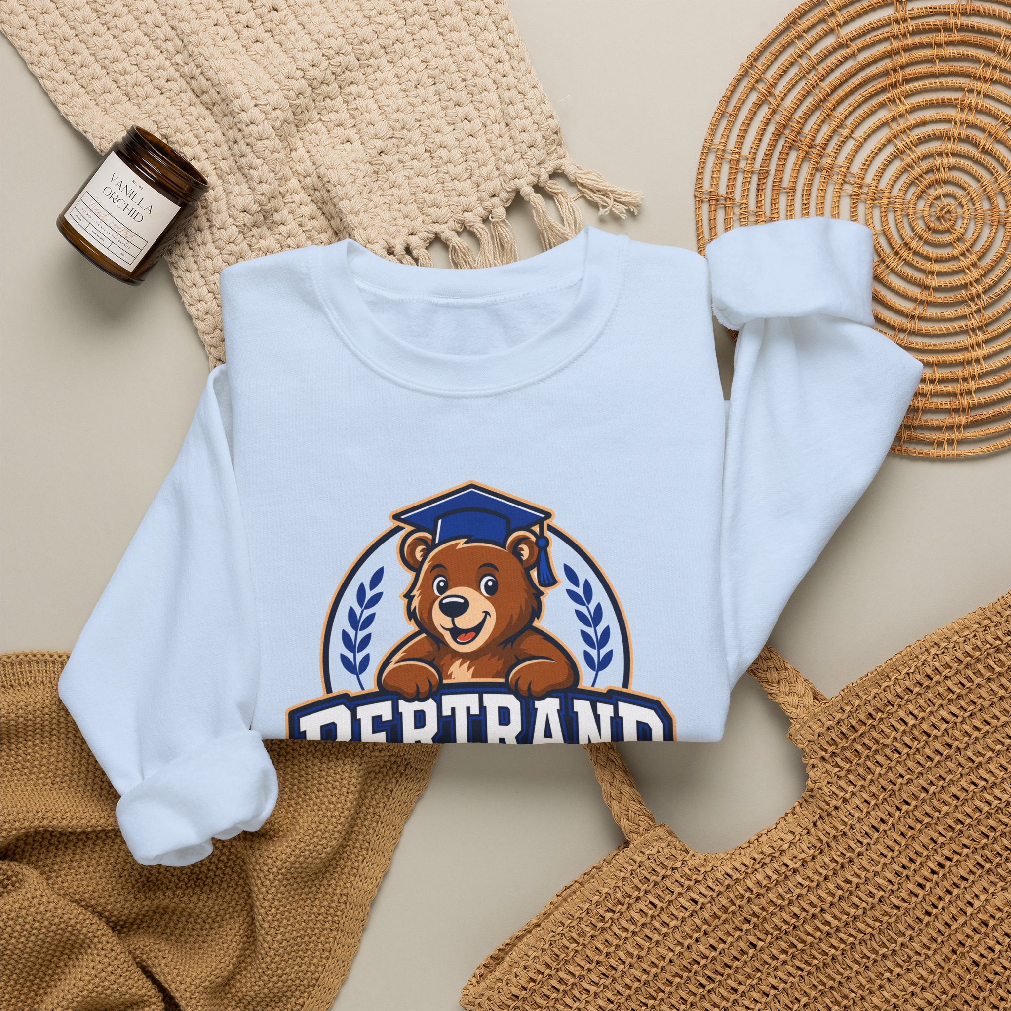 Bertrand Elementary Bear Crewneck Sweatshirt - Image 2