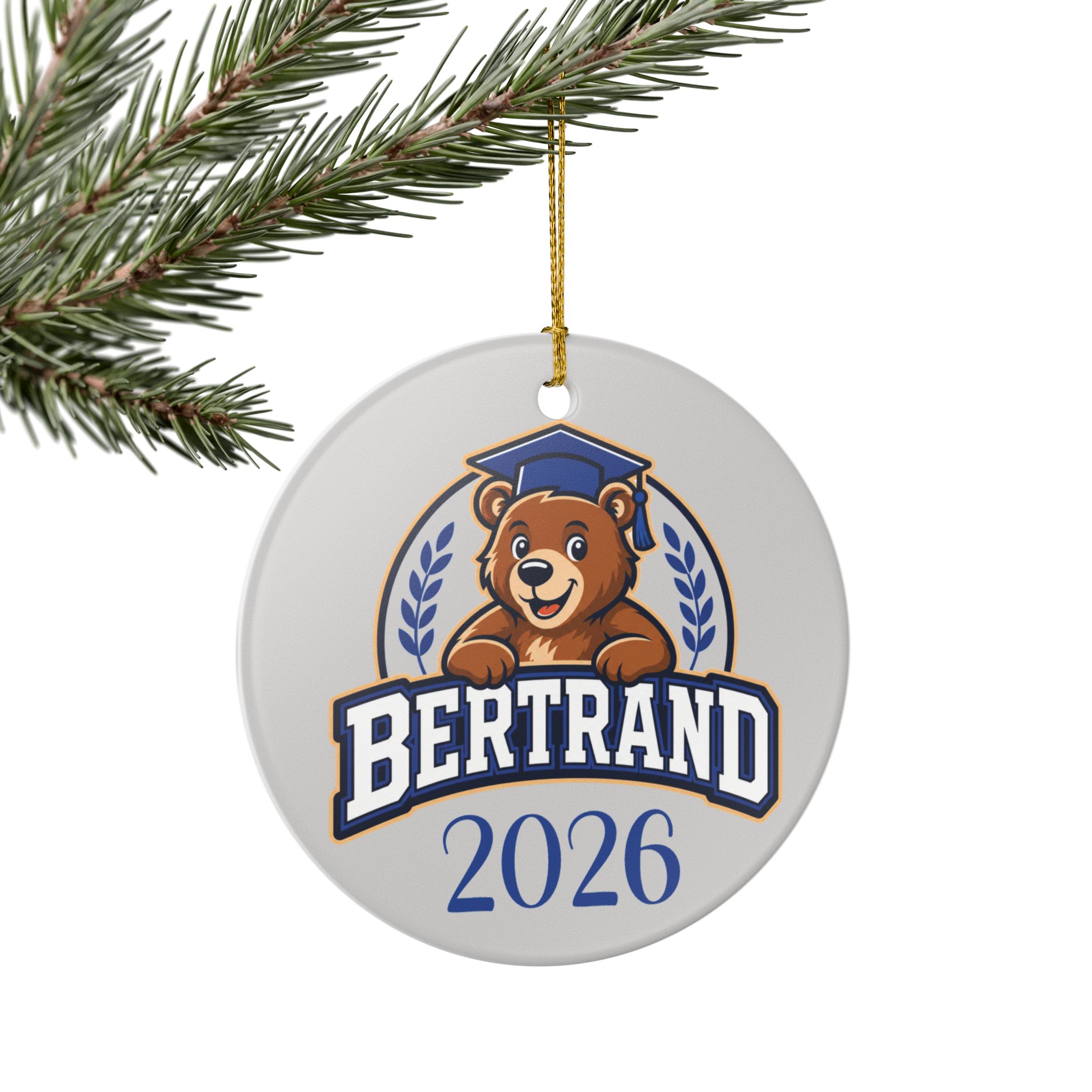 Bertrand Bear 2026-2027 Ceramic Ornament - Image 5