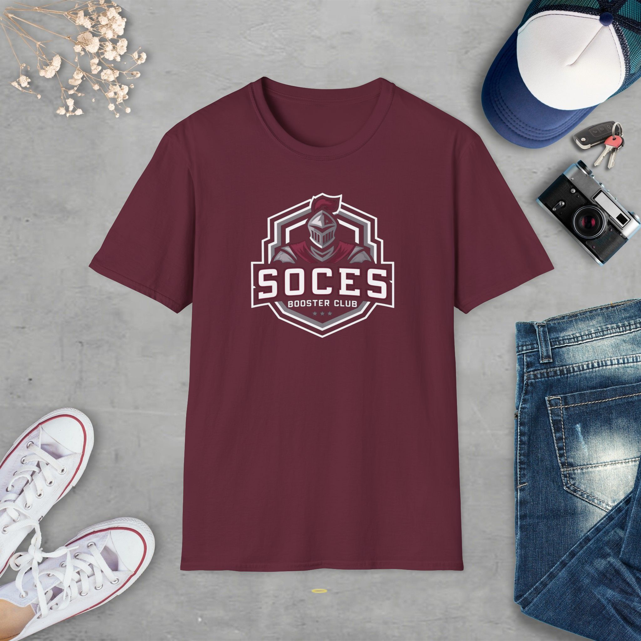 SOCES Booster Club "Shield" Shirt, School Spirit, Knight's Pride - Image 3