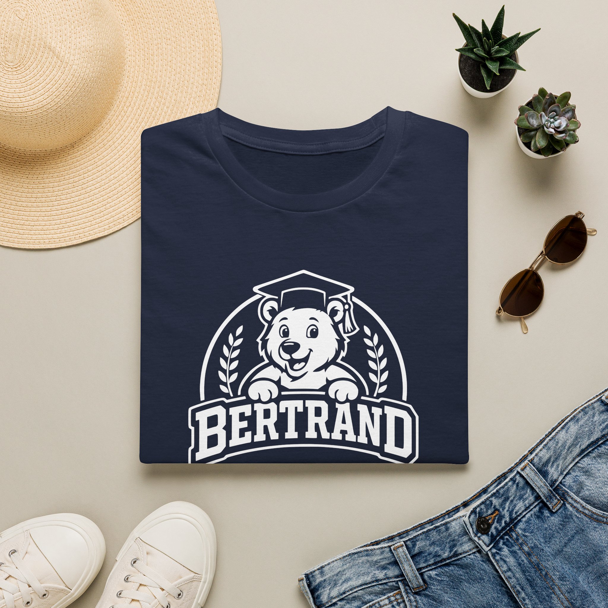 Bertrand Bear Single Color T‑Shirt - Image 2