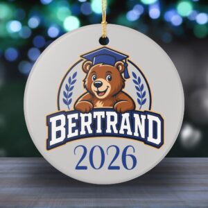Bertrand Bear 2026-2027 Ceramic Ornament