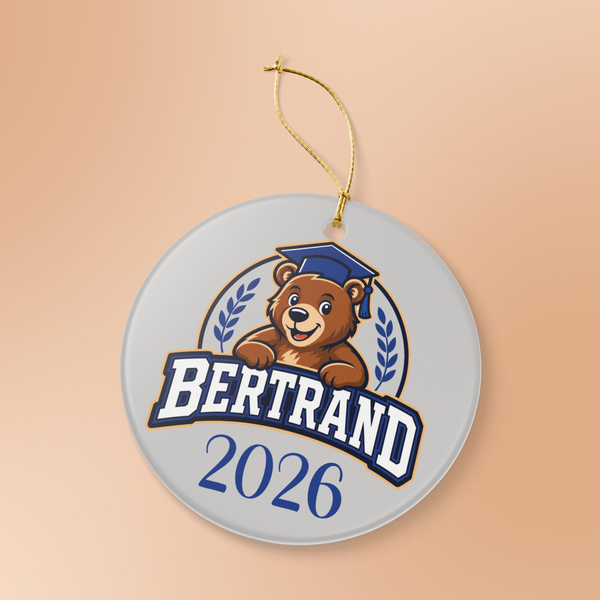 Bertrand Bear 2026-2027 Ceramic Ornament - Image 3