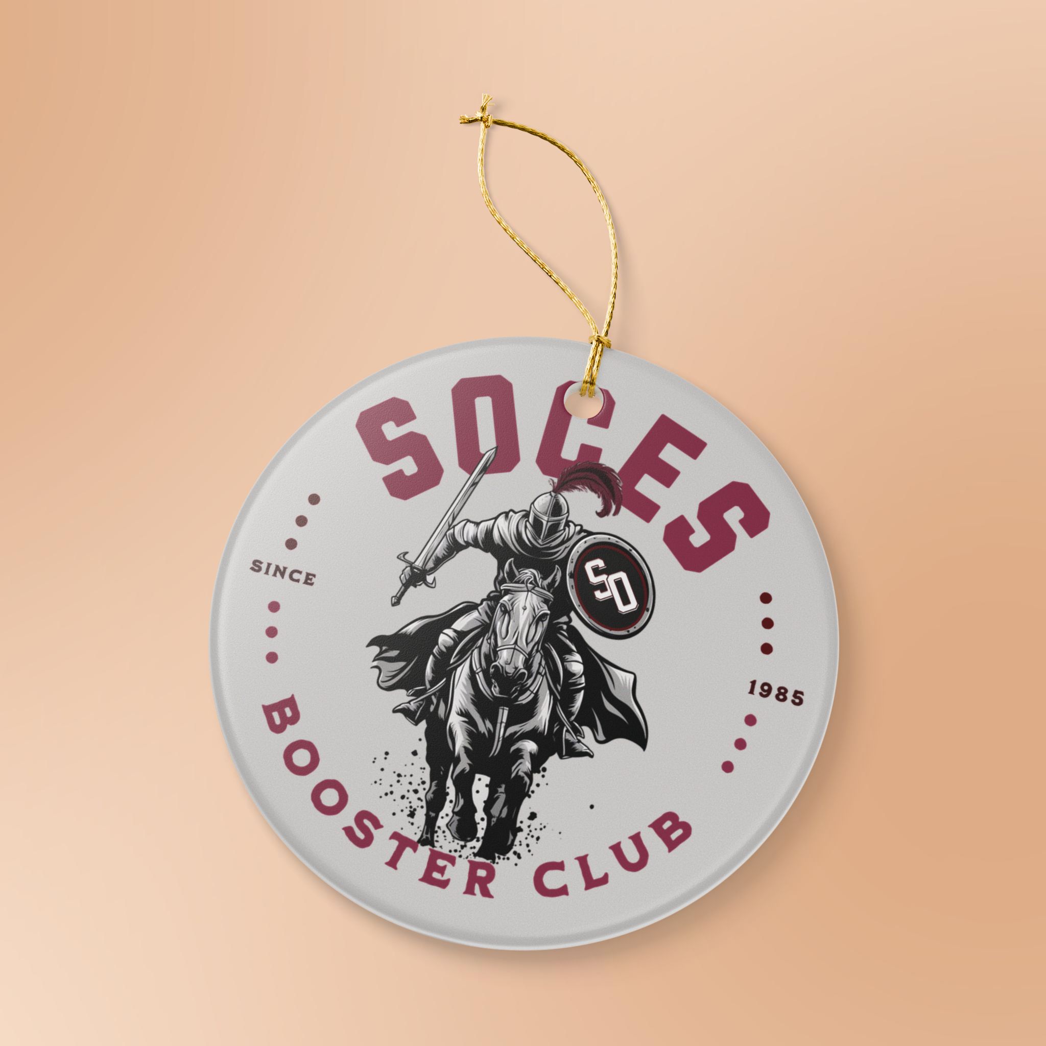 Cavalier Knight Ceramic Ornament - Image 3