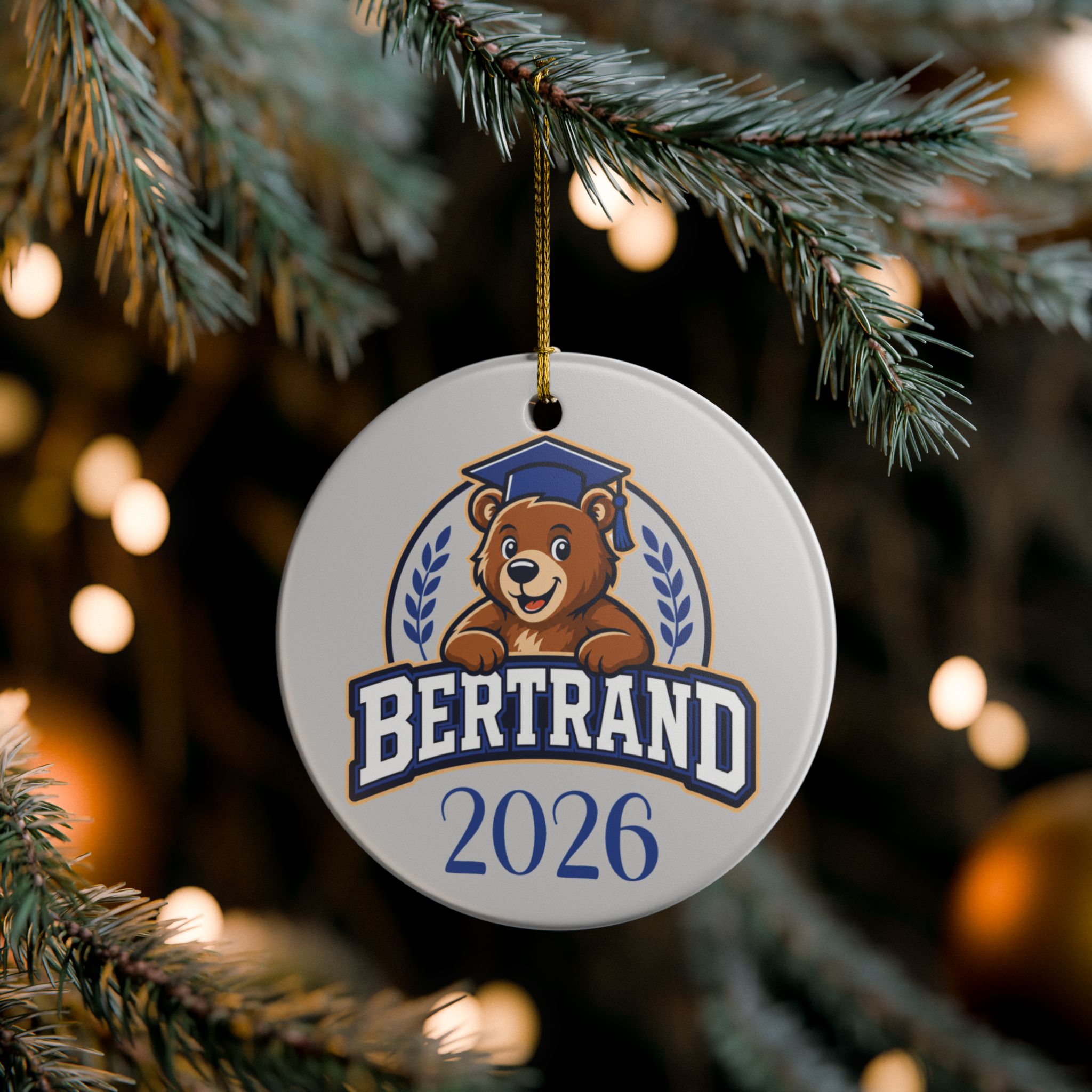 Bertrand Bear 2026-2027 Ceramic Ornament - Image 4