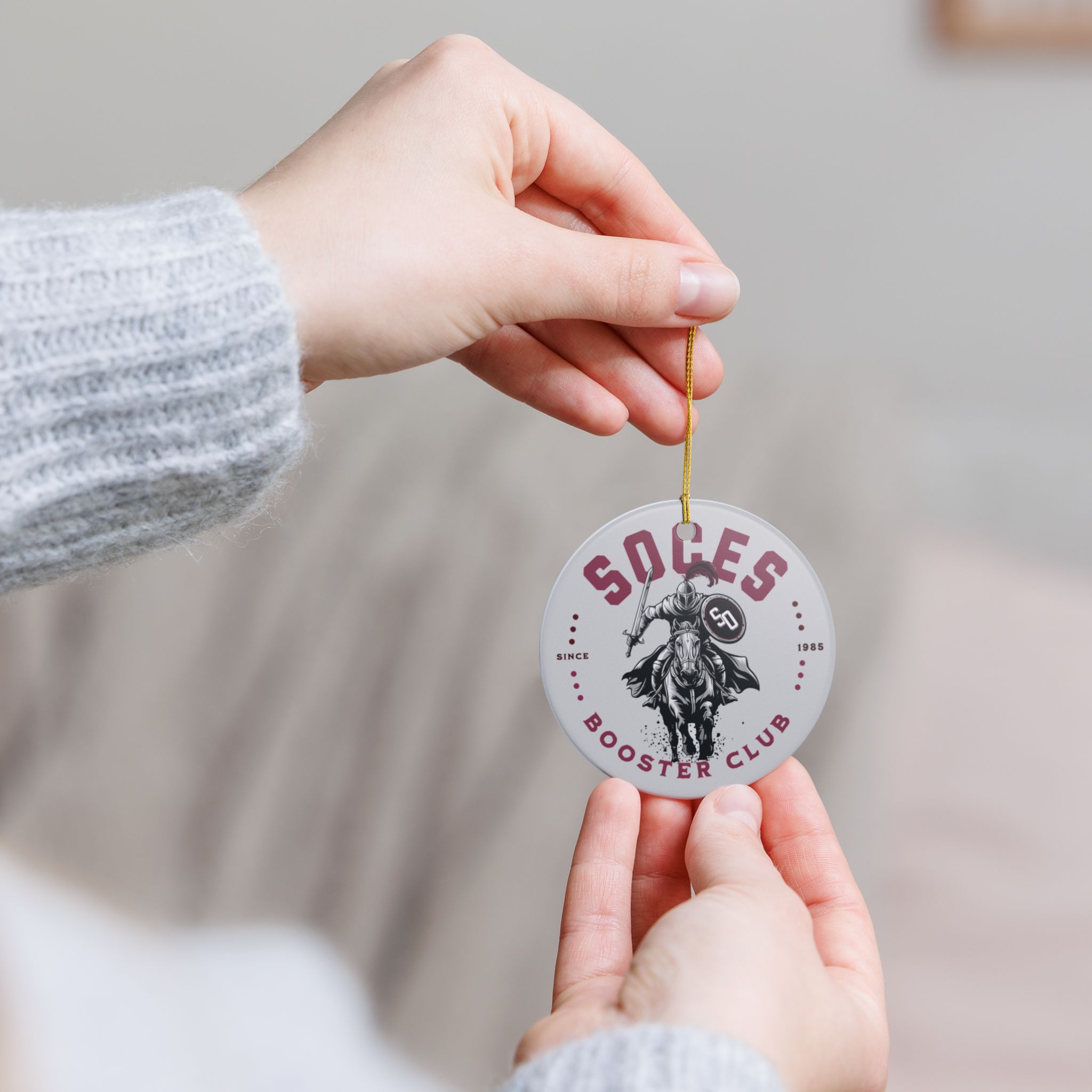Cavalier Knight Ceramic Ornament - Image 6