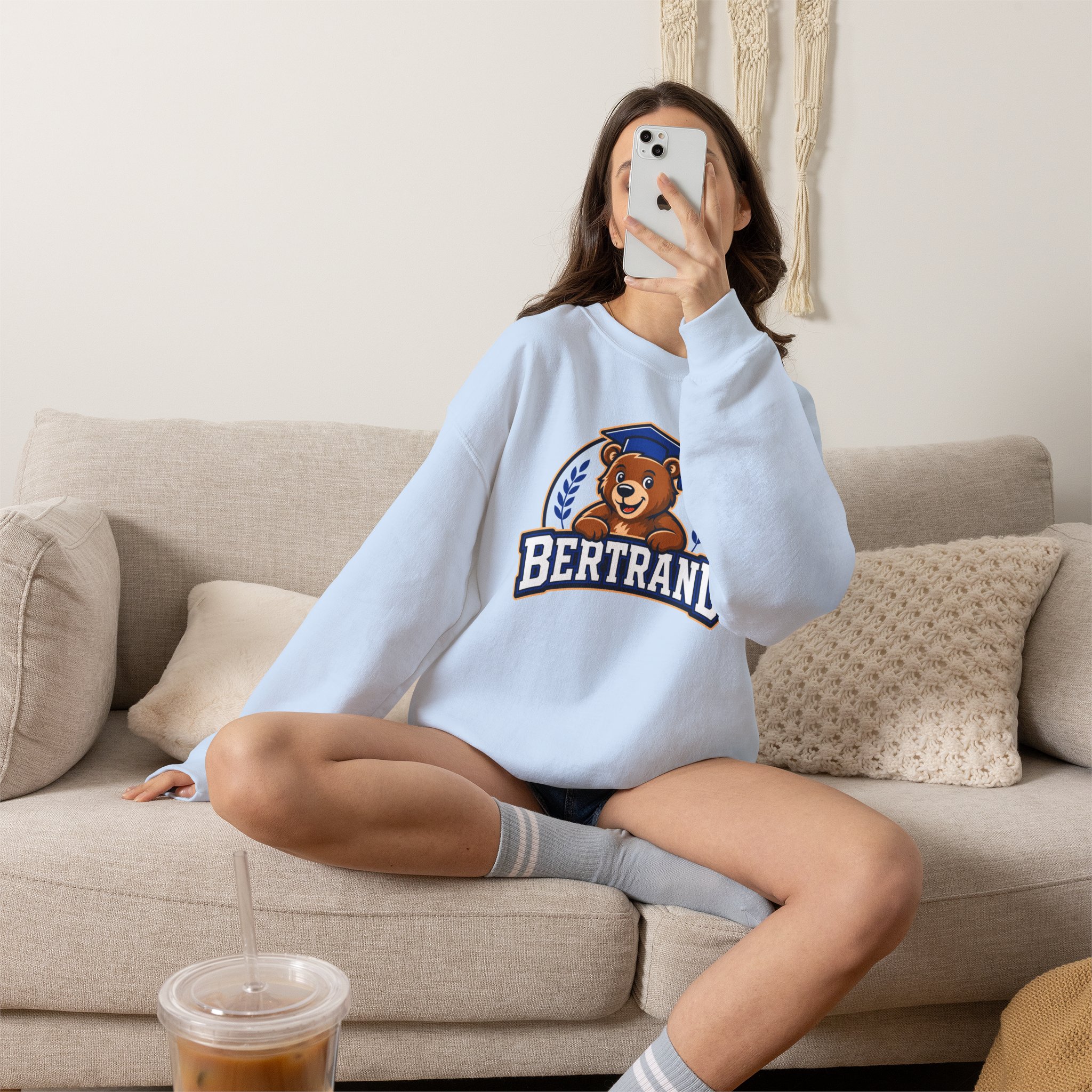 Bertrand Elementary Bear Crewneck Sweatshirt - Image 3